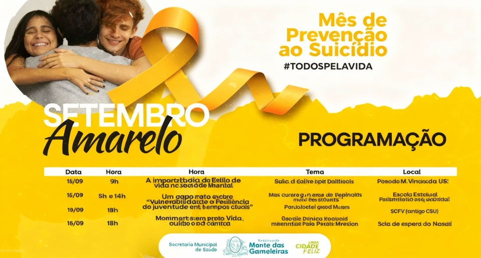 Setembro Amarelo em Monte das Gameleiras